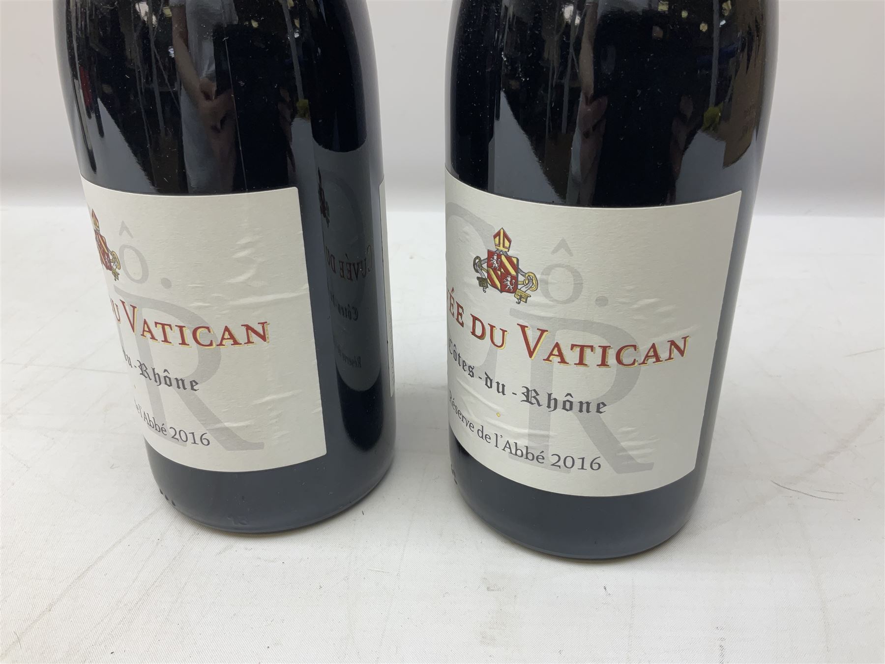 Dow's Trademark Finest Reserve Port, 75cl 20% vol, mixed red wines, two bottles Cuvee Du Vatican Cotes-du-Rhone Reserve de l'abbe 2016, 750ml 14%, Corsiero Nero Nero di Troia 750ml 13% vol and six others of various contents and proofs (9)