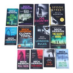 Mick Heron signed first edition novels, to include 'Joe Country' 'Secret Hours' 'Clown Tow...