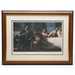 Pietro Annigoni OMRI (Italian 1910-1988): 'The Last Supper' and Preparatory Studies, set ten colour prints signed in the plate max 50cm x 35cm (10)