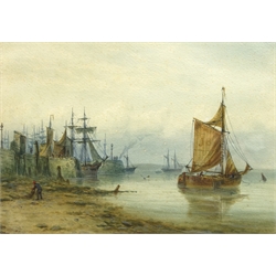  John Francis Branegan (British 1843-1909): 'Grimsby', watercolour signed and titled 23cm x 34cm  