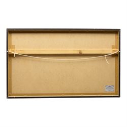 Terence Cuneo (British 1907-1996): Mouse, ink and wash on paper inscribed and signed, on backing 48cm x 30cm; together with a framed collection of associated ephemera, including photographs, press cuttings, competition flyer, Pullman luncheon tickets and menu, documenting the event and prizewinner’s excursion
Notes: the mouse is the original artwork affixed to the locomotive for the 1985 British Rail Marylebone Mouse Hunt, as pictured in the photograph