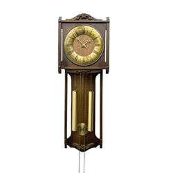 Hermle German double weight driven wall clock
