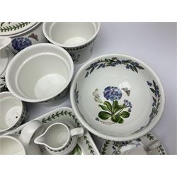 Collection of Portmeirion Botanic Garden, to include two covered tureens, six  jugs, five planters, two mixing bowls etc (26)  