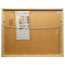 Norman Stansfield Cornish (Northern British 1919-2014): Factory Workers Smoking at the Bus Stop, pastel on paper signed 40cm x 58cm