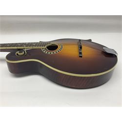 Eastman eight-string mandolin model MD514 2007 serial no.UK023 L68cm; in Hiscox hard carrying case