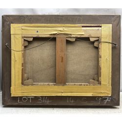 Walter Linsley Meegan (British c1860-1944): Leeds Street by Nightfall, oil on canvas signed 34cm x 49cm  
Provenance: private collection, purchased Sotheby's 14th May 1997 Lot 314