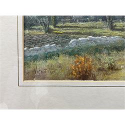 Jean Pierre-Vignat (French 20th century): Coastal Landscapes, pair oils on canvas laid on to board signed 23cm x 34cm (2)