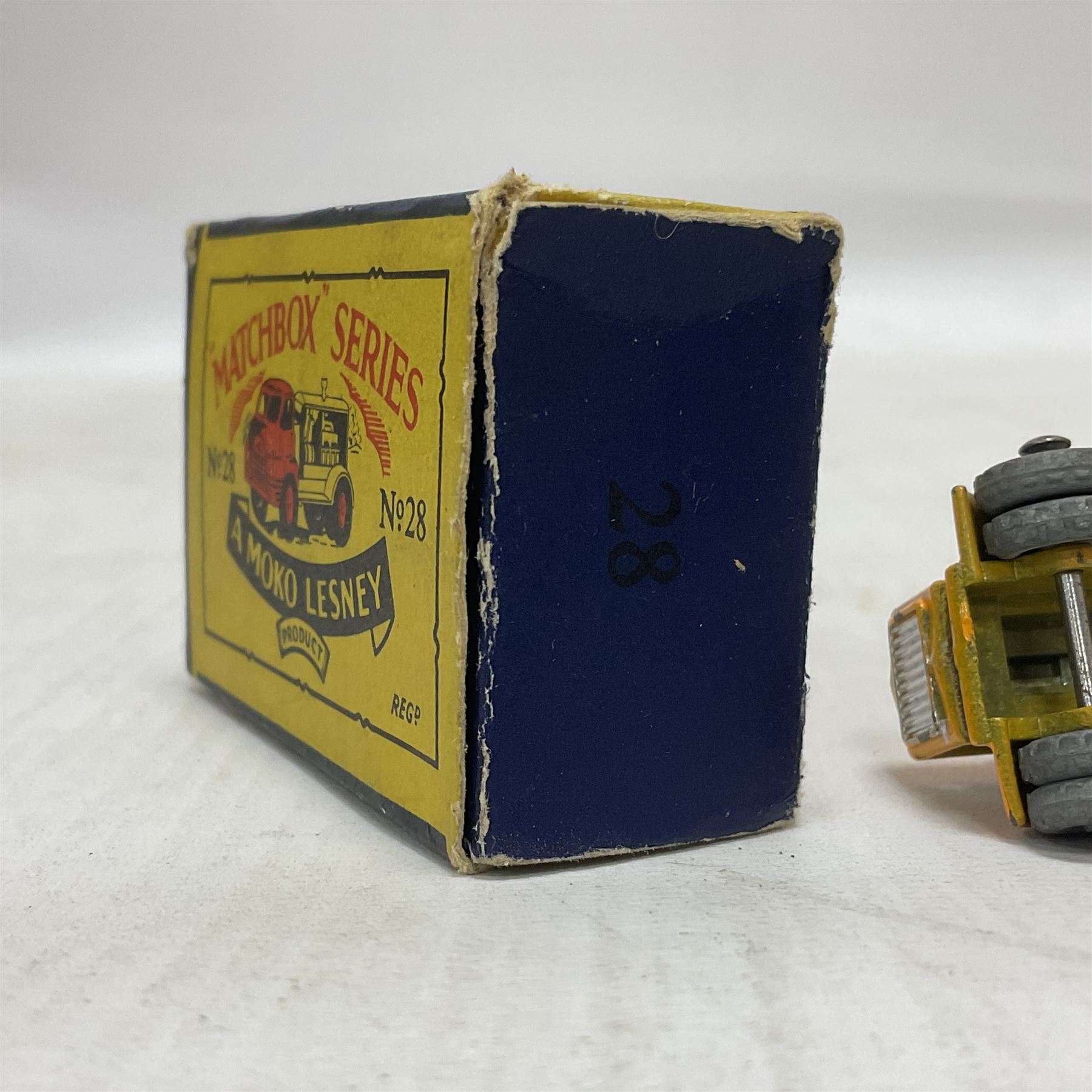 Lesney - three die-cast Matchbox series models comprising no.6 Quarry Truck in yellow, Moko Lesney no.28 Bedford S Compressor Truck in yellow, and no.42 Bedford CA Evening News Truck no.42; in original boxes (3) 