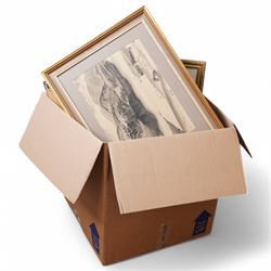 J M Ducker oil painting and quality still life watercolour together with various original watercolours and oils (in one box)