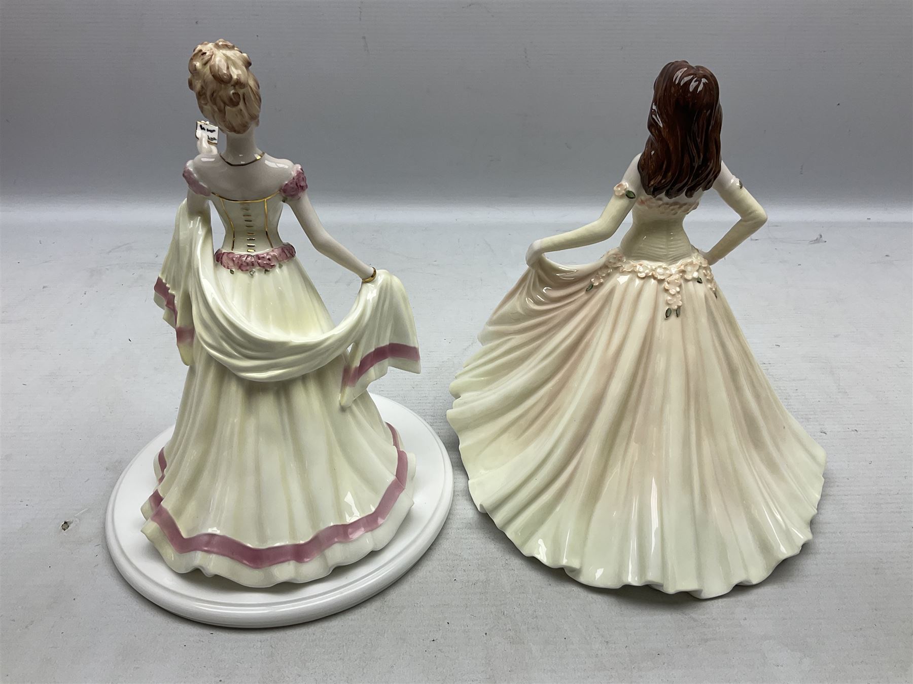 Ten Coalport figures, to include Language of Flowers, Marilyn, Token of Love,  I'll never forget you etc