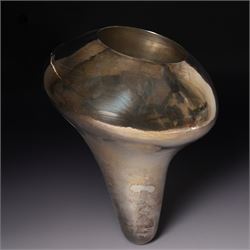 Sarah Denny (Northern British 1982-): silver 'Gathering Vessel' Britannia silver sculpture...
