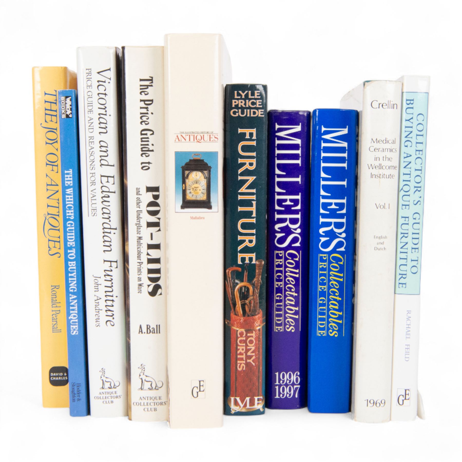 Collection of reference books, including furniture, ceramics and antiques 