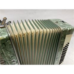 The Viceroy Junior Model Accordion in case, together with a Scandalli piano accordion 