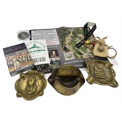 Waterloo Relics musket ball from the Waterloo battlefield with printed certificate, togeth...
