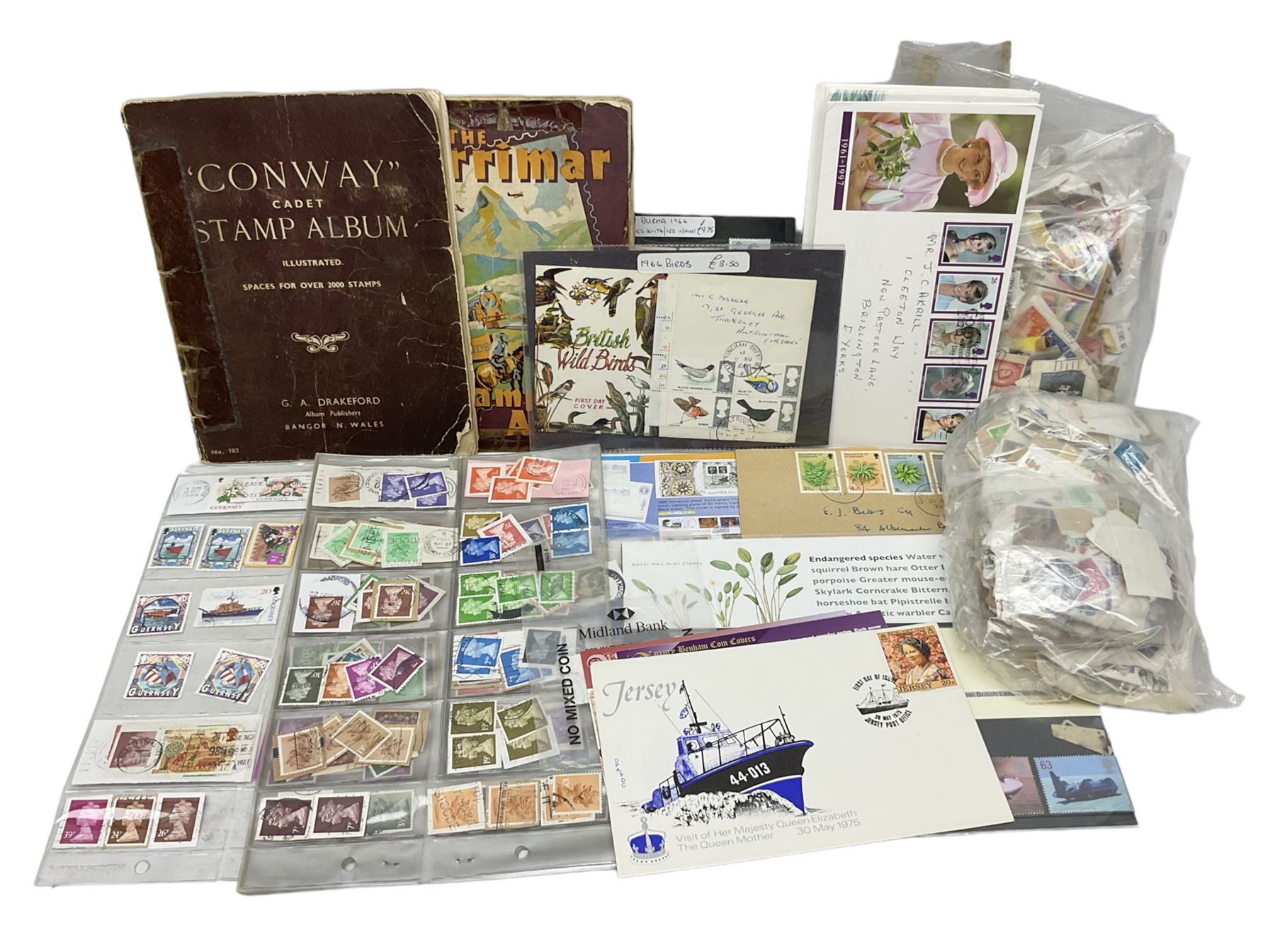 Quantity of stamps, to include British and world examples, usable postage etc, some in albums