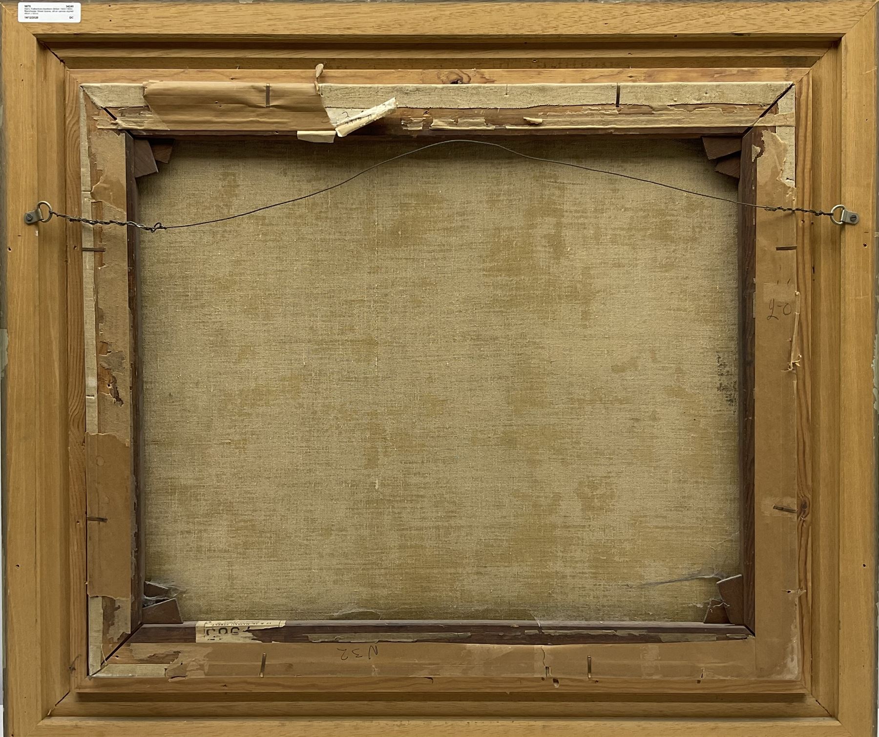 Harry Rutherford (Northern British 1903-1985): Manchester Street Scene, oil on canvas signed 49cm x 60cm