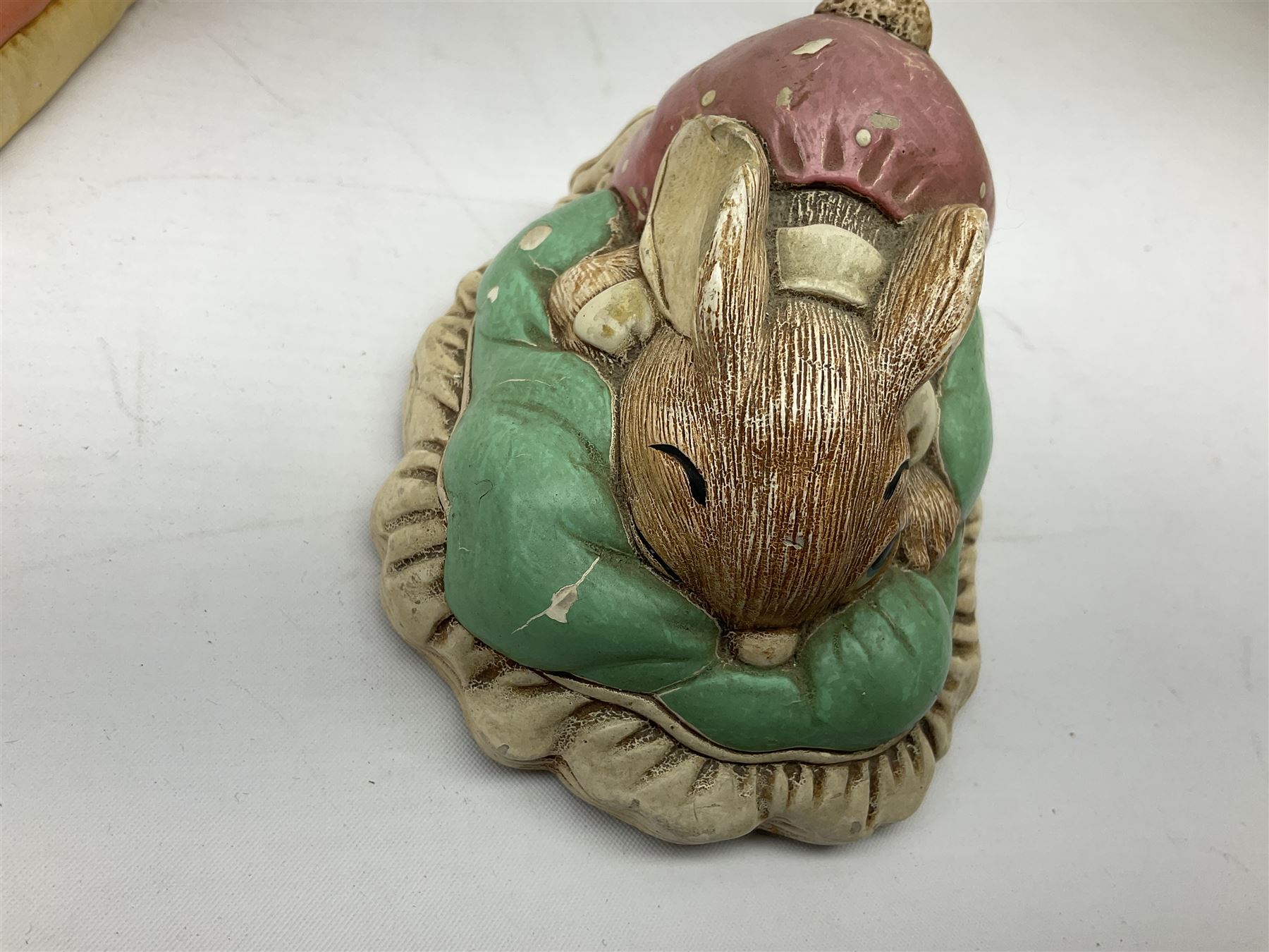 Extensive collection of Pendelfin rabbits and stands, to include Betsy Barge, Fruit Shop, Uncle Soames, Event Piece etc, many with original boxes 