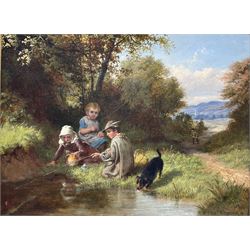 William Bromley III (British fl.1835-1888): 'Great Expectations', oil on canvas signed 34cm x 45cm
Provenance: purchased by the vendor Sotheby's London (via Stockholm) 12th November 1992, Lot 64