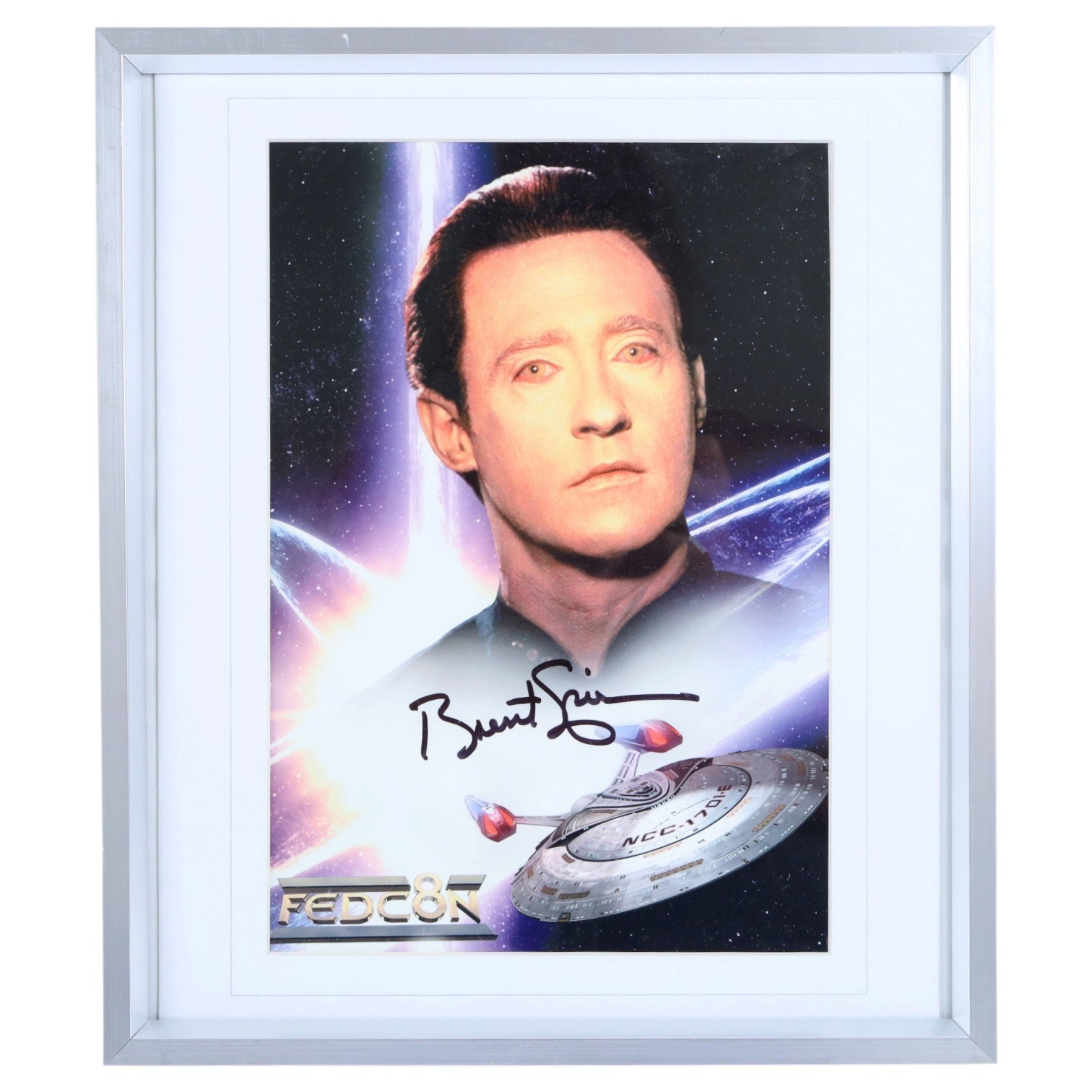 Collection of Sci-Fi TV signed prints, including Deforest Kelley Star Trek, the cast of Red Dwarf, etc