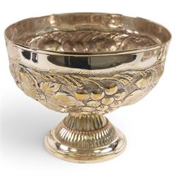 Set of twelve silver plate place holders, with grapes to the front, together with three bottle holders, butlers tray etc