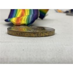 WW1 group of three medals comprising British War Medal and Victory Medal awarded to L-17280 Sjt. S. Riley R.A.; and Special Constabulary Medal to Sydney Riley; all with ribbons (3)