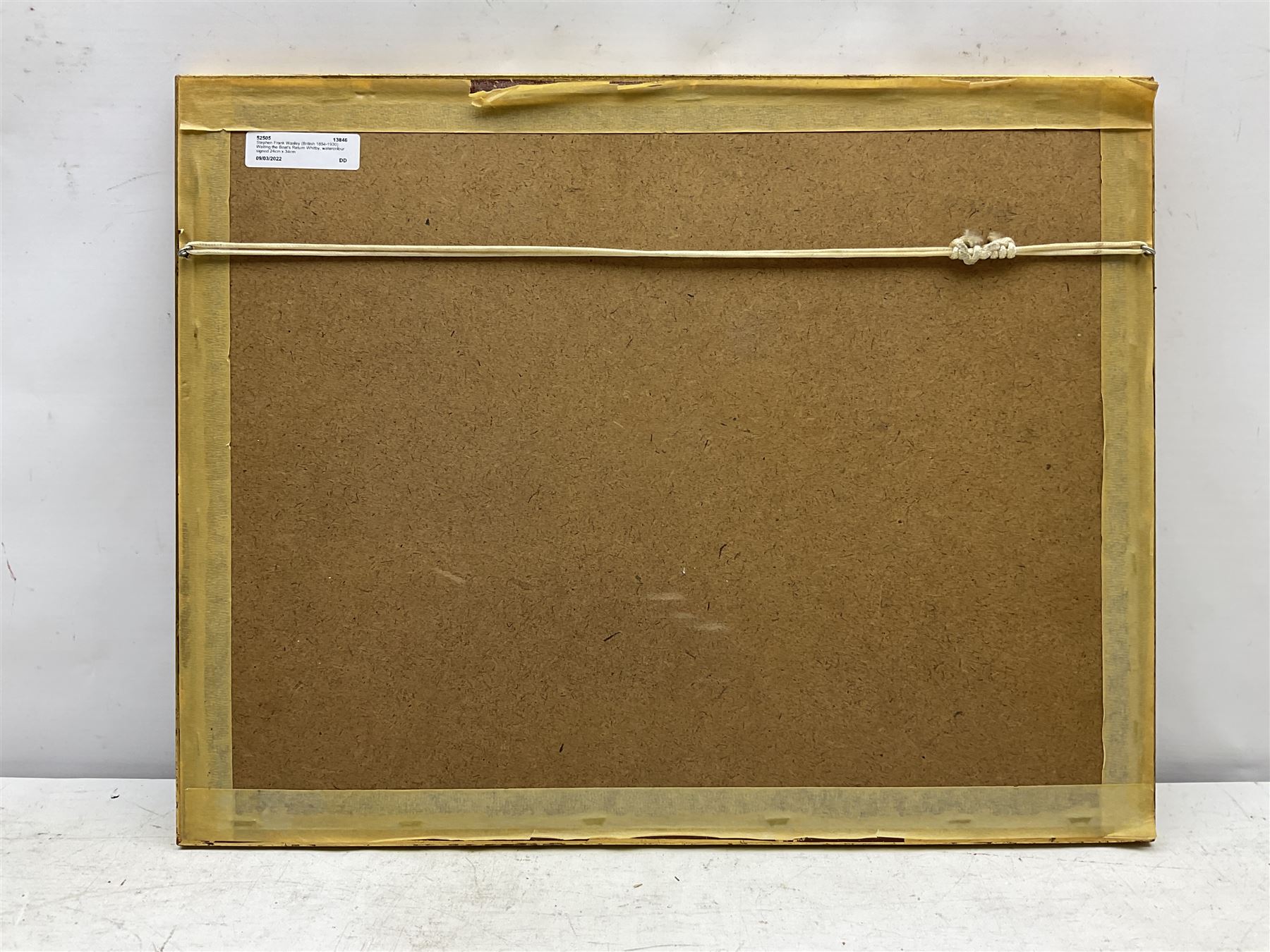 Stephen Frank Wasley (British 1854-1930): Awaiting the Boat's Return Whitby, watercolour signed 24cm x 34cm