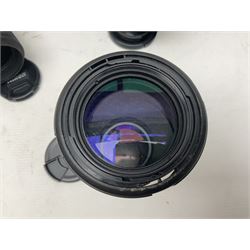 Nikon 'ED AF Micro Nikkor 200mm 1:4D' lens, Tamron 'SP Di AF 180mm 1;3.5 Macro1:1' lens, serial no 501075 and Tamron 'AF 70-300mm 1:4-5.6 Tele-Macro (1:2) ' lens, serial no 305906  