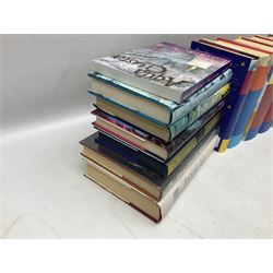 Collection of first edition books, to include J.K. Rowling; Harry Potter and the Goblet of Fire, Harry Potter and the Order of the Phoenix, Harry Potter and the Half Blood Prince, Harry Potter and the Deathly Hallows, Harrius Potter et Philosophi Lapis, G.P.Taylor; Shadowmancer, signed by author, Hans Hass; Men and Sharks, etc (15)    