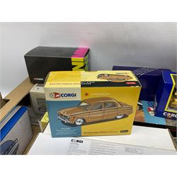 Corgi Limited Edition scale die-cast models including a Ford Transit Wrecker - AA, 50th Anniversary 1:50 scale model; AN13009 Dennis F125 Simon Snorkel SS263,  limited edition 1:50 scale Austin 4 wheel Platform Lorry in BRS livery, Guy Invincible 8 Wheel Platform Lorry and others, all boxed (20)