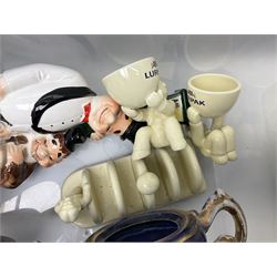 Large collection of ceramics, to include Regal ceramics eggs, Grafton tea trio, Lurpak toast rack, butter dish and egg cups, etc in three boxes 