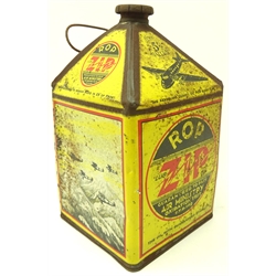  One Gallon R.O.P Zip pyramid oil drum, H28cm   