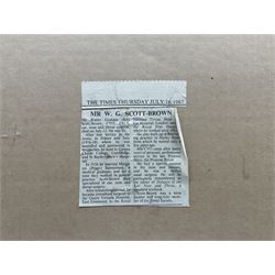 Walter Graham Scott-Brown (British 1887-1987): View Across the Thames, pastel signed in pencil 36cm x 54cm