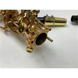 Trevor James Artemis A1 brass alto saxophone AL11572, serial no.321041; in lightweight carrying case with accessories