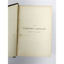 Thompson Robert: The Gardener's Assistant: Practical and Scientific. 1878. Chromolithograph and other illustrations. Full leather binding with blind stamped boards and panelled spine