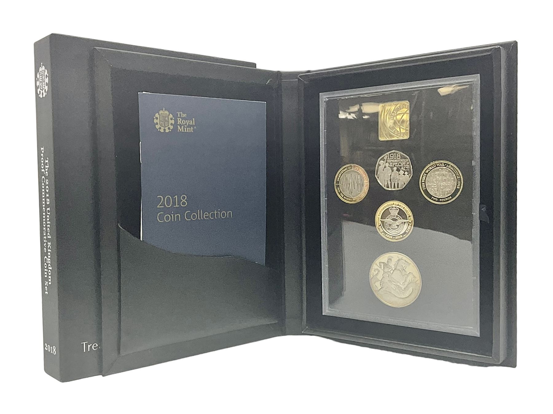 The Royal Mint United Kingdom 2018 proof coin set, commemorative edition, cased with certificate