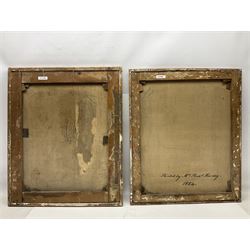 Mrs Richard Hardey (Hannah Maria Hudson) (Hull 1815-1865): George Earle (1782-1863) and Mary Foster - Half Length Portraits, pair oval oils on canvas, the latter signed and dated 1854 verso 74cm x 62cm (2) 

Notes: Hannah Maria Hudson, daughter of Wesleyan Minister Revd. Benjamin Brook Hudson and his wife Hannah, was born in Dumfries in 1815, but soon moved to Barrow upon Humber where her father was a minister. She married Mr Richard Hardey (1816-1889) on 23rd April 1840 and the couple moved to Hull. Hannah worked as a talented, if relatively unknown, portrait painter, working under the name of 'Mrs Richard Hardey'. Sadly, Hannah developed breast cancer and died in January 1865, while Richard went on to work as a successful portrait photographer. 

George Earle Jnr was the son of George Earle Snr (1748-1827), who migrated to Hull c.1777 and established himself as a stonemason, architect and speculative builder, and Mary Hargrave, daughter of stone mason and carver-gilder, Jeremiah Hargrave. George Jnr. married Mary Foster at St Mary's Church, Sculcoates on 19th February 1811, and, alongside his brother Thomas, established a business as Hull merchants who were, for a time, the town's leading importers of slate, stone, and Italian marble. In the 1851 census, he is listed as a 'Merchant, Ship Owner & Cement Manufacturer'. George Jnr's nephews Charles Foster Earle (1819-1870) and William Joel Earle (1824-1871) would go on to found C and W Earle (Earle's Shipbuilding) in 1845, having bought the Junction Foundry from James Livingston who built the first iron steam packet in 1831.