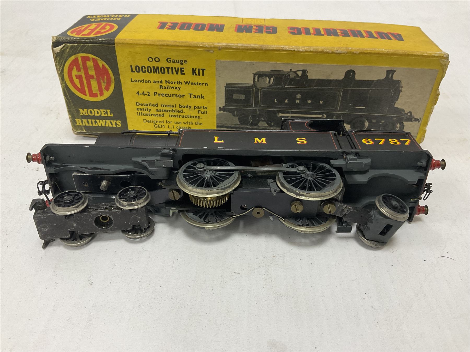 GEM ‘00’ gauge - kit built LNWR/LMS Precursor Tank 4-4-2T locomotive no.6787 finished in LMS black; with original box 