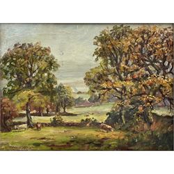 Staithes Group (Early 20th Century): Wooded Landscapes, double sided oil on board unsigned 24cm x 33cm