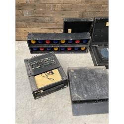 Collection of vintage disco equipment, to include Sony separates, cabinet lights, mixers, turntable etc