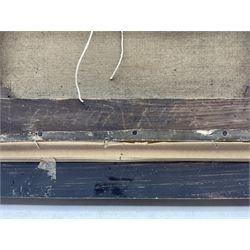 Amos Watmough (British fl.1884-1912): 'Homeward Bound', oil on canvas signed, titled and with 1951 City of Bradford Cartwright Memorial Hall - Bradford Artists Exhibition label verso 23.5cm x 34.5cm 