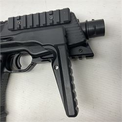 Gamo MP-9 .177 cal. semi-auto blowback pellet/BB CO2 gun, serial no.14J39179, L30cm; on original box with accessories and paperwork  NB: AGE RESTRICTIONS APPLY TO THE PURCHASE OF AIR WEAPONS.