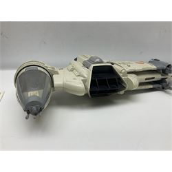 Star Wars - three space vehicles comprising B-Wing fighter and large Millenium Falcon space ship; both with instructions; and Boba Fett Slave 1; all unboxed (3)