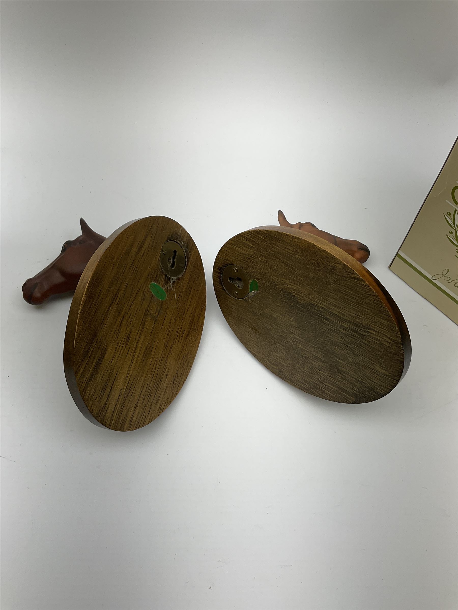 Two Beswick horse and 'Champions All' Wall Plaques, Arkle and Red Rum.