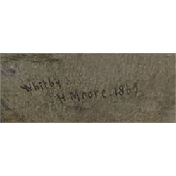 Henry Moore (British 1831-1895): 'Whitby', watercolour signed titled and dated 1865, 21cm x 34cm
Provenance: East Yorkshire private collection purchased the Jack Chenery Briggs collection of Fine Watercolours 22nd April 1999 Lot 92