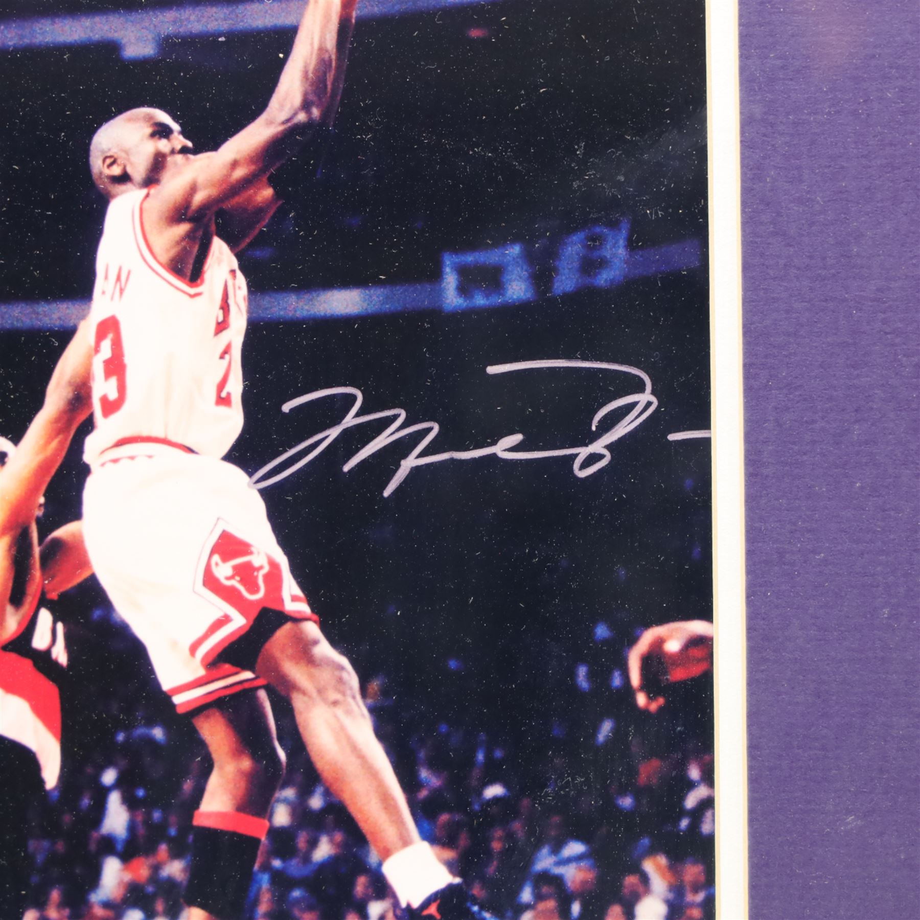 Michael Jordan signed 10 x 7