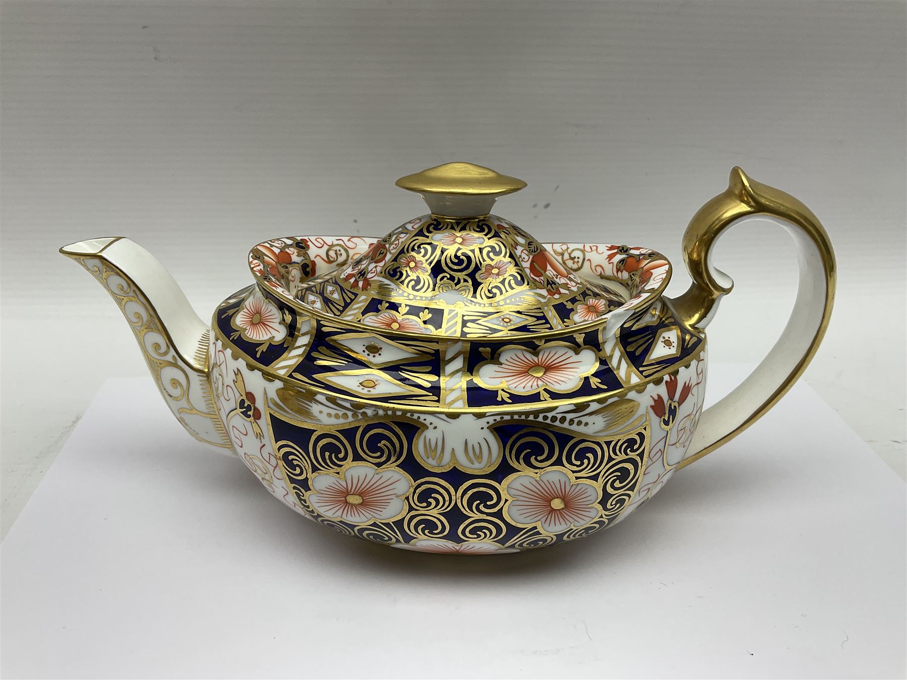 Royal Crown Derby 2451 Imari pattern three piece tea set