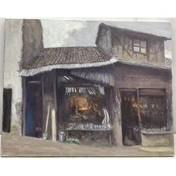 Neil Tyler (British 1945-): 'Blacksmiths - Safranbolu', oil on canvas signed and dated '06, titled verso 61cm x 76cm 
Notes: to be sold in aid of the Turkey-Syria Earthquake Appeal