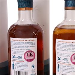 Sprit of Yorkshire Distillery, Filey Bay Sherry Cask Reserve #3 single malt whisky, 70cl 46% vol four bottles and Filey Bay Moscatel Finish Batch #2 single malt whisky, 70cl 46% vol