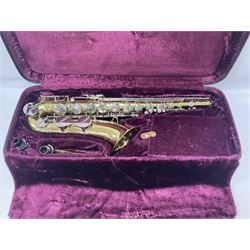 Lafleur by Boosey & Hawkes student tenor saxophone in fitted case with accessories, built in Czechoslovakia
 