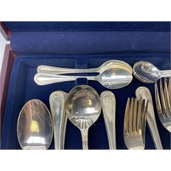 Viners 'The Parish Collection' 58 piece canteen of silver-plated cutlery in wood case